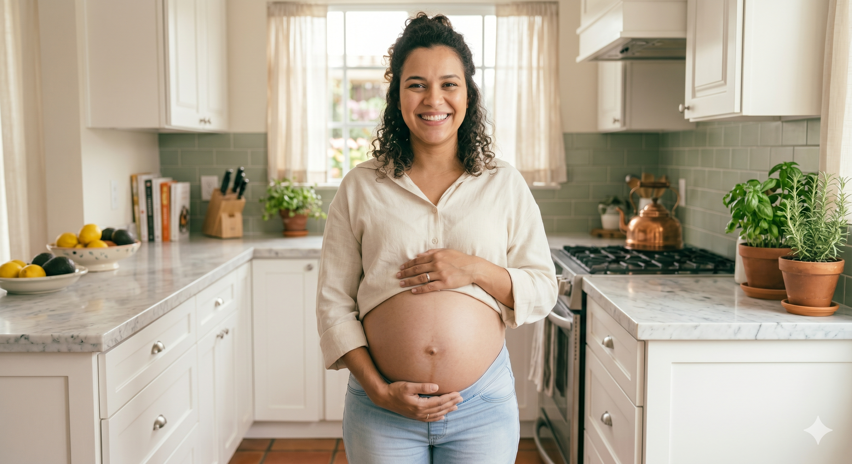 Mãe grávida representando o salário-maternidade